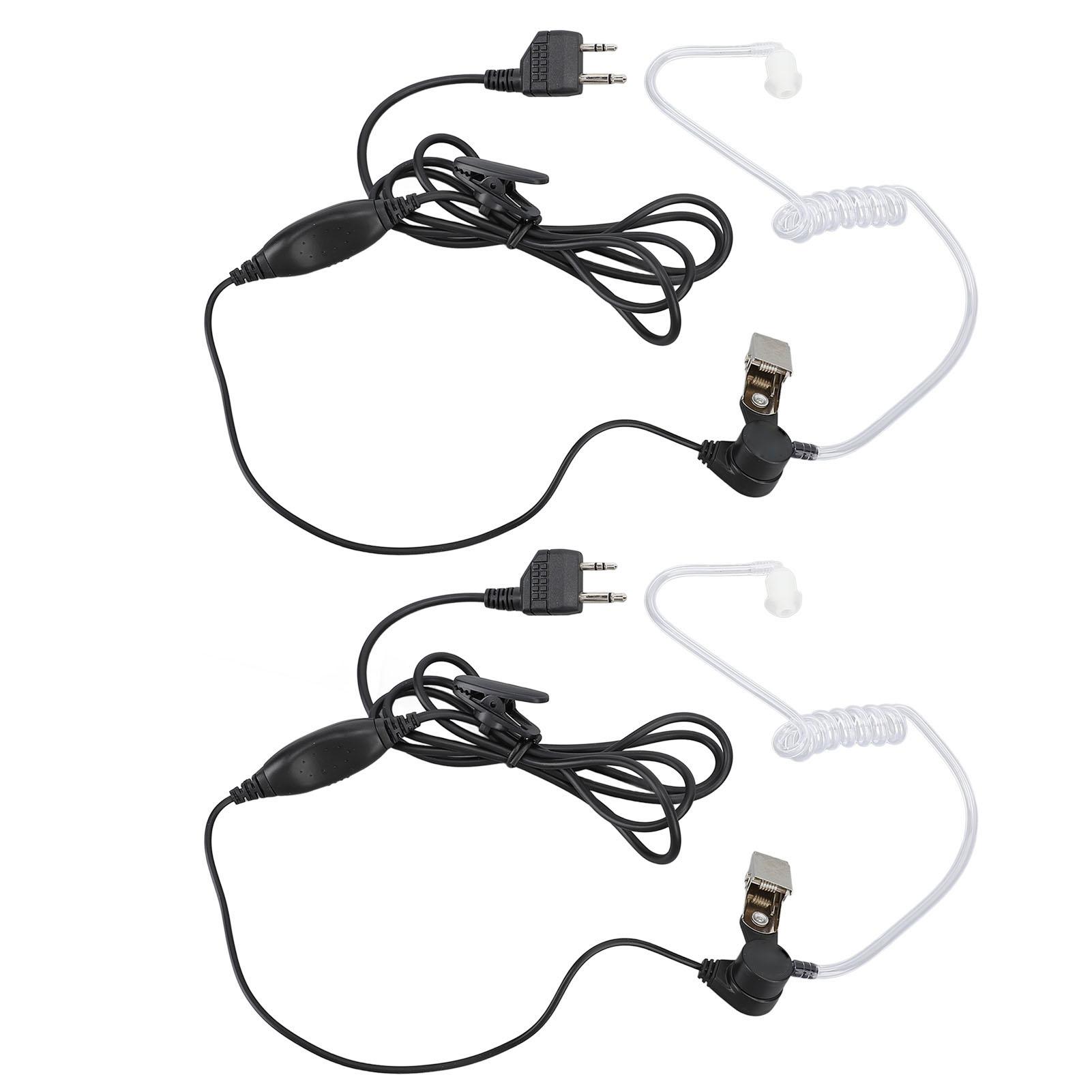 

2Pcs 2 Way Radio Acoustic Tube Security Headset Earpiece with VOX and 2pin Plug for Midelan