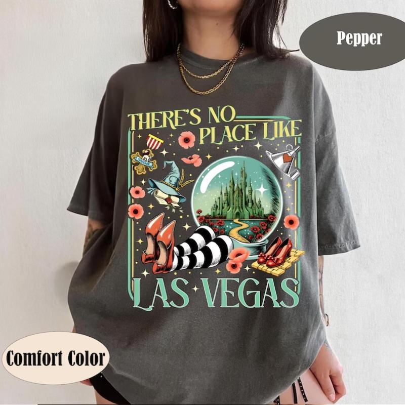 The Wonderful Wizard Shirt No Place Like Las Vegas Graphic Tee Yellow Brick Road Inspired Shirt Off to See Wizard Fan Gift S