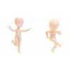Obitsu Doll 11cm Obitsu Body & Head Movable Figure 11BD-D01 (Whitey)