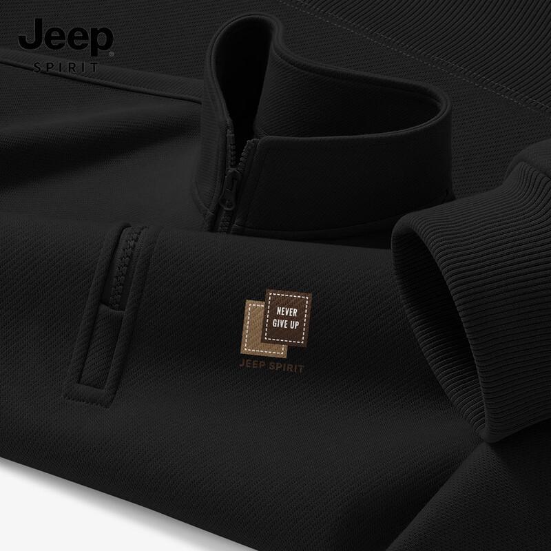 JEEP SPIRIT Men's 2025 Half-Zip Pullover Sweatshirt
