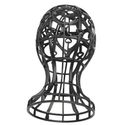 ABS Foldable Wig Display Support Stand Professional Holder Folding Wig Air Dry(Black)