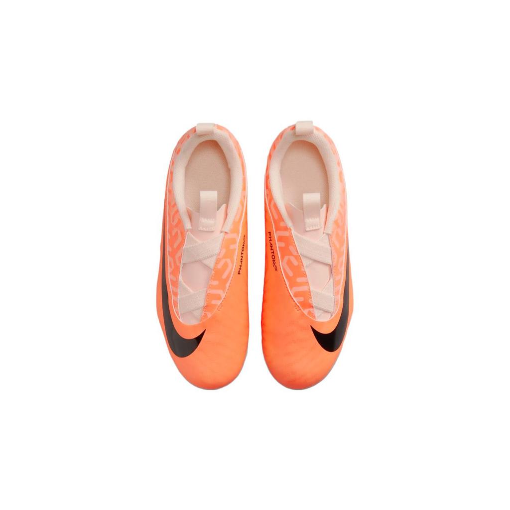 New Nike Phantom GX Academy Jr. Phantom GX Academy Anti Slip Wear Resistant Low Top Kids' Soccer Shoes Orange Black Kids DZ3494-800