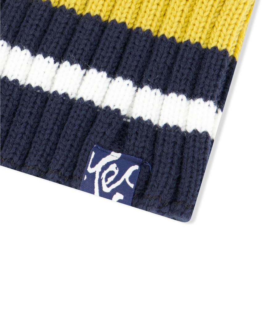 YESEYESEE Y.E.S Stripe Beanie Navy