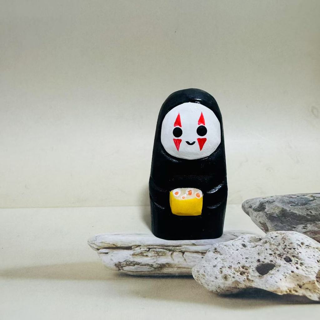 

Spirited Away Wooden Craft Figurine Handcrafted Home Decor For Gift Giving Black C