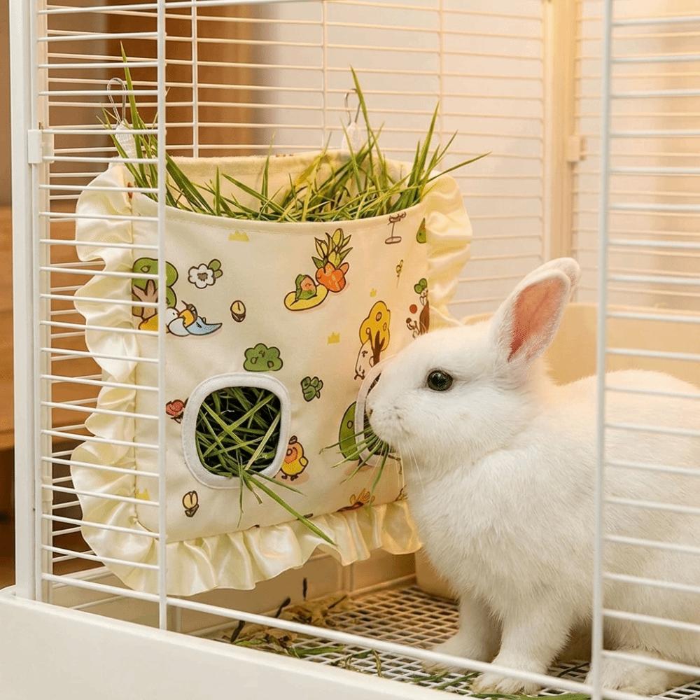 Magnetic Sealing Rabbit Hay Bag Leak-Proof Pet Feeding Bag For Rabbit Chinchillas Rats
