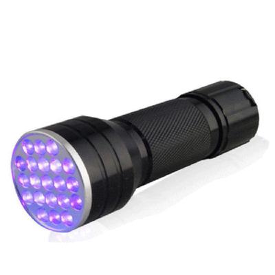 УФ ультра фиолетовый 21LED фонарик 395nM черный свет алюминиевый фонарик свет лампы