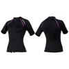 Longchan Women's 1.5mm Short-Sleeve Split Diving Wetsuit Top