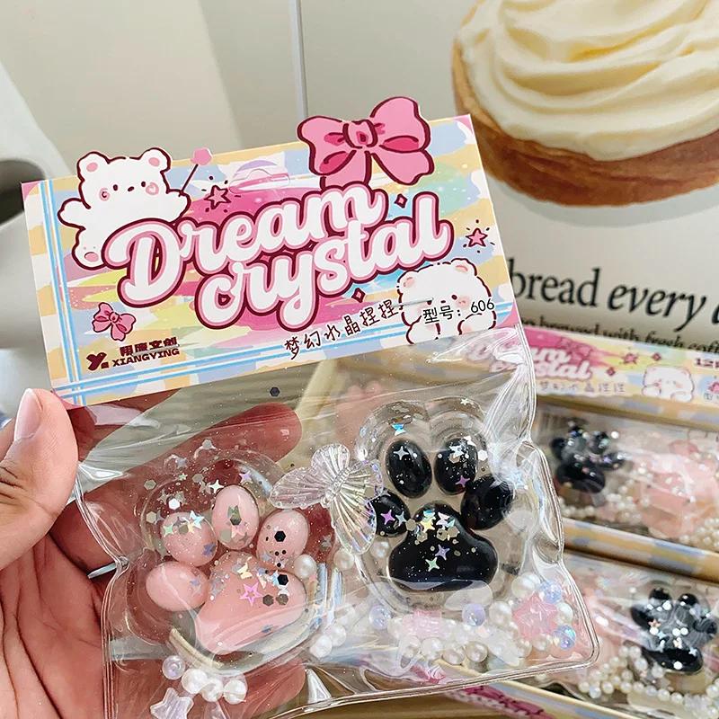 

Сквuши Кошачья лапка Щипок Непоседа Игрушка Медленный отскок Игрушки для снятия стресса Прозрачный Кубик Блестящая Игрушка для сжимания Подарок для детей