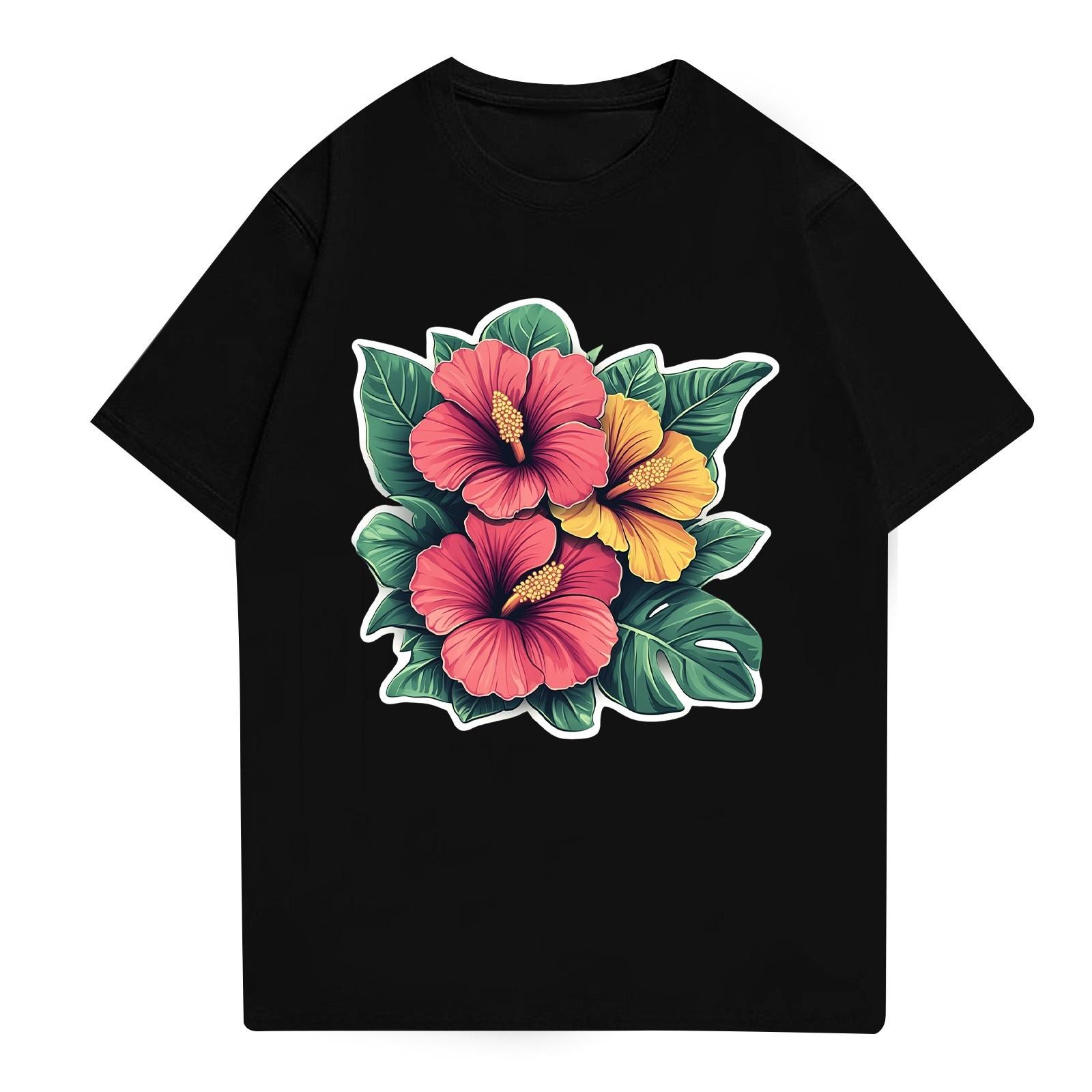 

Мужская рубашка с воротником-стойкой и коротким рукавом, свободная рубашка для отдыха и отдыха, мужская XL чёрный