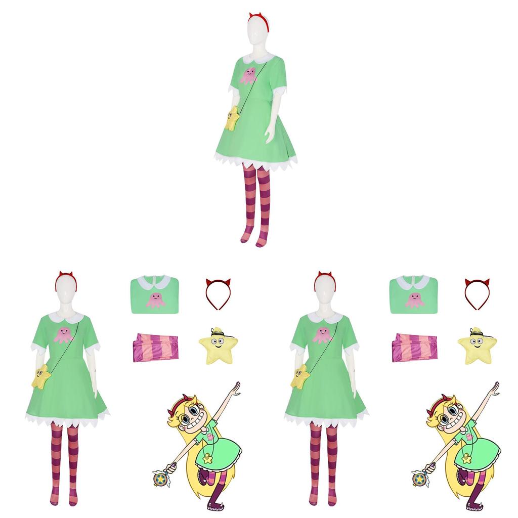 Star Vs The Forces Of Evil Princess Cosplay Costume With Spandex For Anime Conventions