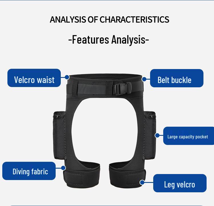 Technical Diving Shorts with Dive Pocket for Snorkeling and Freediving