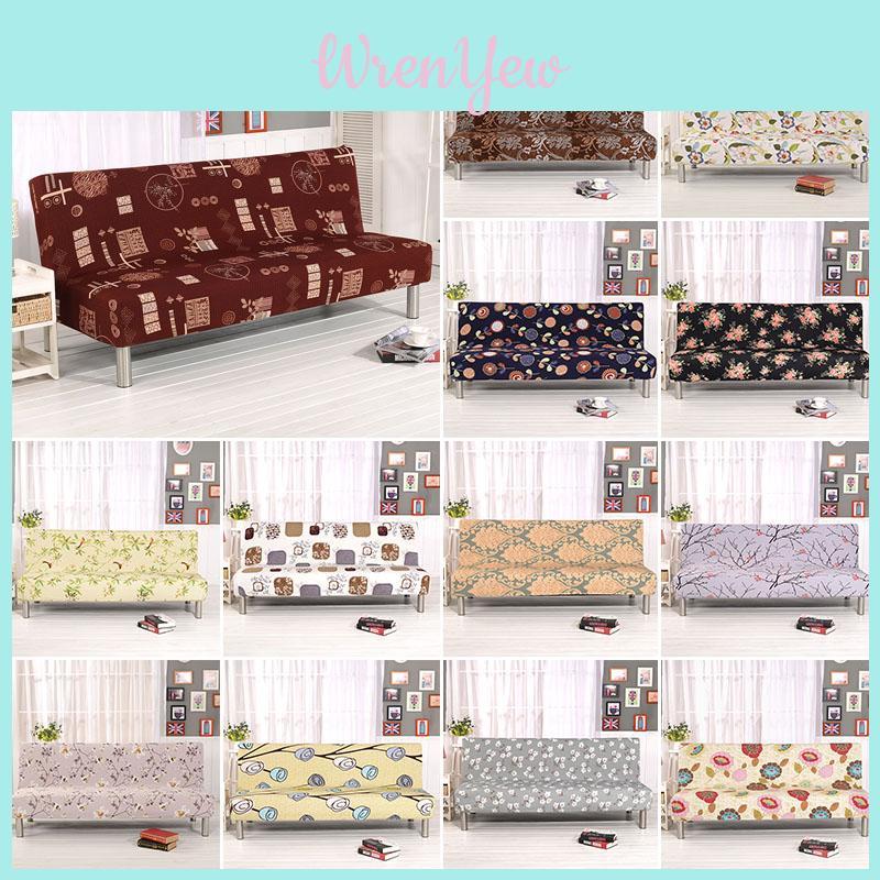 Luxurious Soft Slipcover For Armless Sofa Bed With Wrinkle Resistant And Easy Care Feature