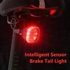Bike Tail Light Brake Sensing USB Rechargeable Bike Rear Light Waterproof Cycling Safety Warning Light for Night Riding