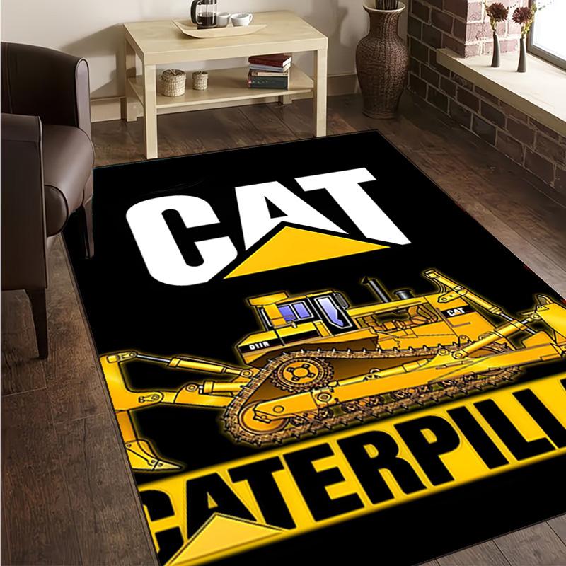 1 Stück Bagger Gat Teppich Bodenmatte, Anti-Rutsch-Matte Stuhlteppich Für Wohnzimmer, Schlafzimmer, Fußmatte Heimdeko Geschenk Weihnachtsgeschenke