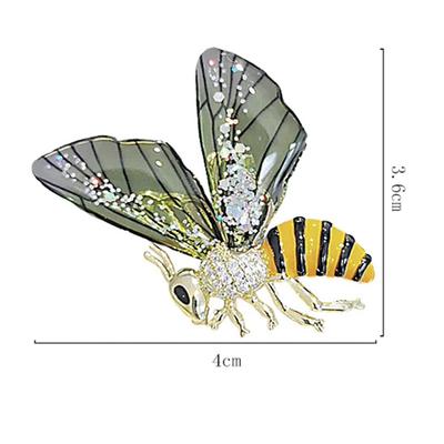 Bee Brooches For Women Clothing Coat Party Lapel Pin Accessories Gift