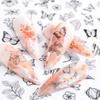 1Pc Nail Stickers Spring Summer Flowers Green Leaves Simulation Dragonfly Nail Art Decoration Water Slides Decals Transfer Foils