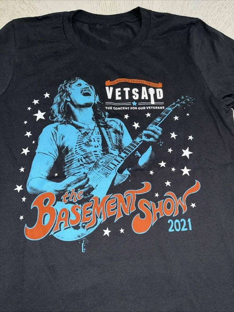 LIVE Basement Show Joe Walsh T Shirt Unisex BLACK S-5XL 1H0492 Unisex T-Shirt XL