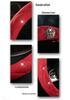 All-Season Suede Steering Wheel Cover with Rhinestones and Crown for Cars, Trucks & SUVs