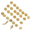 28Pcs Brass Wood Burning Tip Set Gold Brass Pyrography Tip Pyrography Head Kit  For Wood Burning