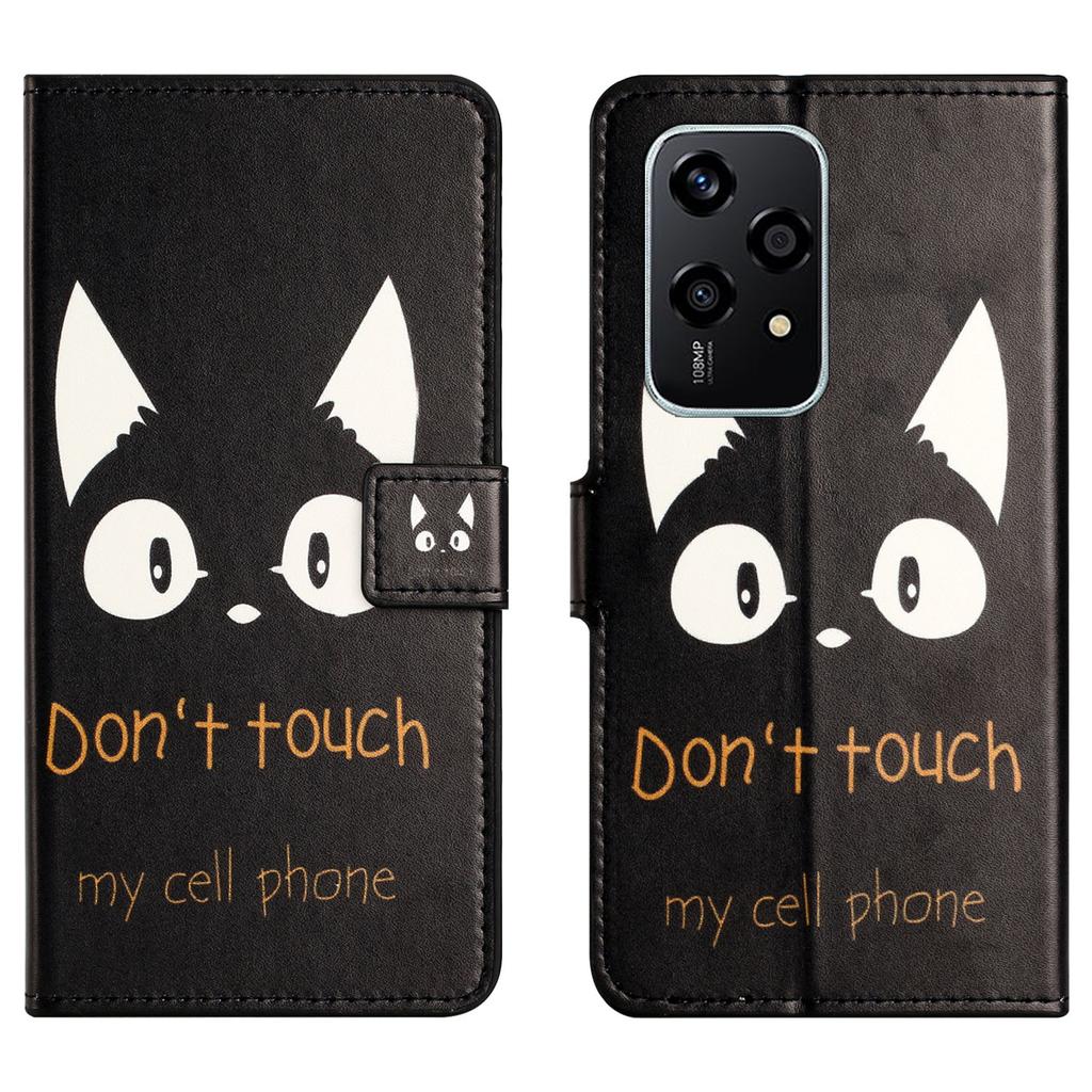 For Honor 200 Lite Case Pattern Printing Flip Leather Wallet Cover Cell Phone Accessory Wholesale