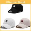 Season Spring S Letter Embroidery Baseball Cap Breathable Outdoor Hat Sunshade