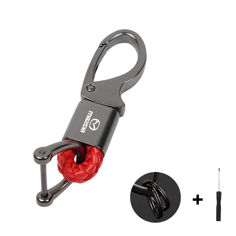 2025 Hot Car Logo Keychain Alloy Lanyard Keyring Accessories For Mazda 2 6 3 CX5 CX80 CX70 CX90 MX30 CX60 CX50 CX30 BT50 e-TPV C