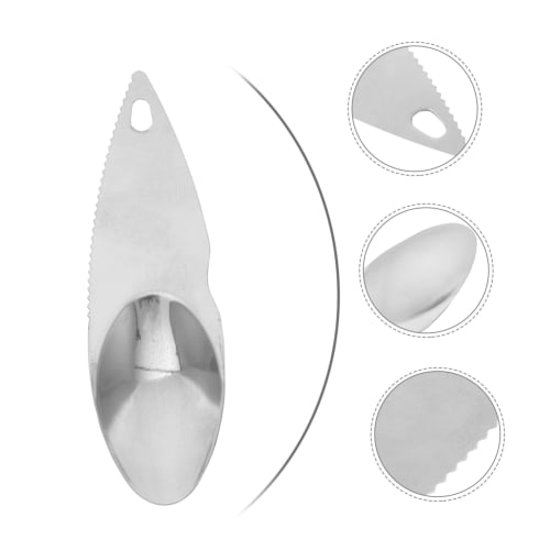 BIUDECO 12-Piece Kiwi Peeler Tool, 430 Stainless Steel Kiwi Cutter Tool with Scoops, Orange and Lemon Peelers, and Fruit Digging Spoons