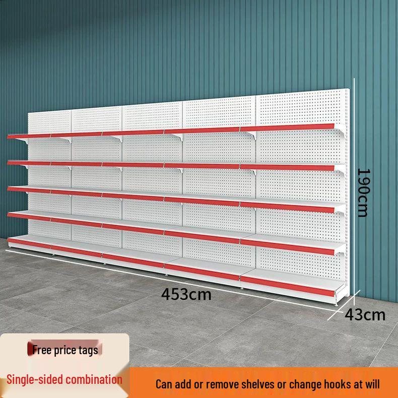 Multi-Layer Island Display Rack for Supermarkets, Convenience Stores, Pharmacies, Stationery, and Snack Shops