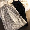 HOUZHOU Plaid Pants Women Chic Student Sweatpants Oversized Casual Ins Loose Trousers Trend