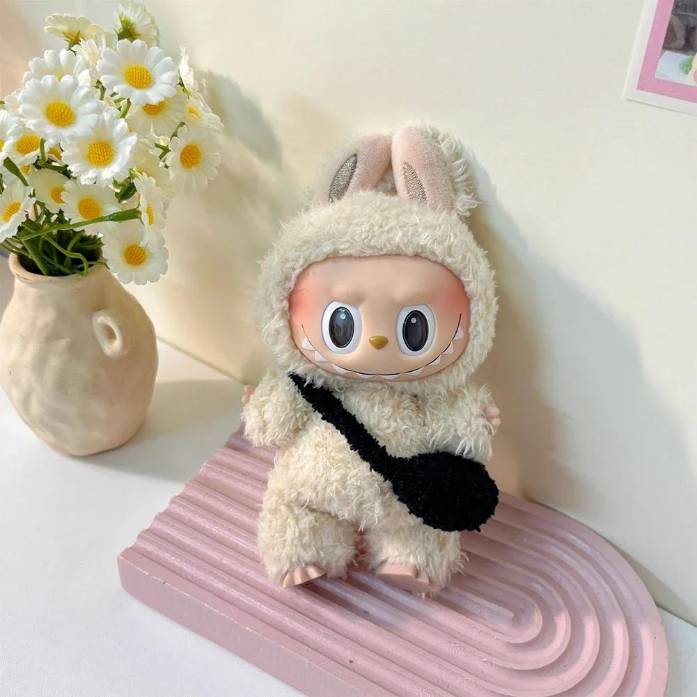 Halloween Accessories For Labubu Devil Clothes Pumpkin Set For 15/17Cm V1V2V3 Doll Mini Plush Doll Devil Wing Halloween Costume