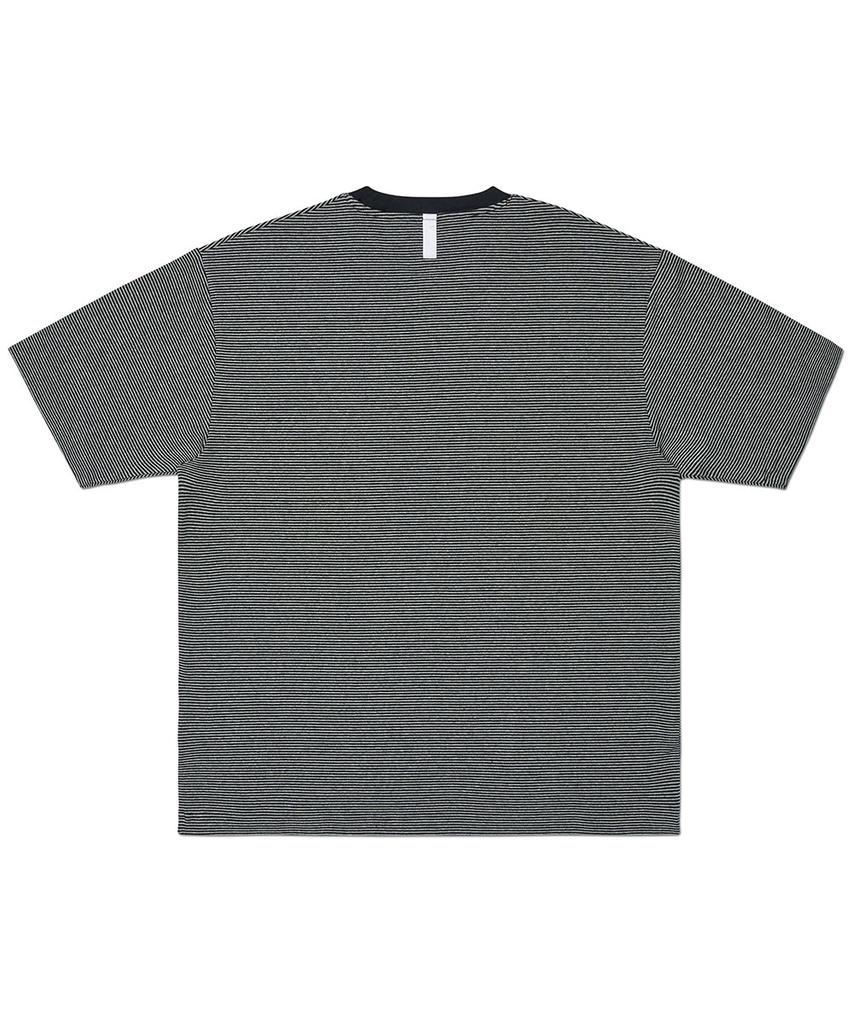 Nomaenyueol Fine Stripe T-Shirt - Black