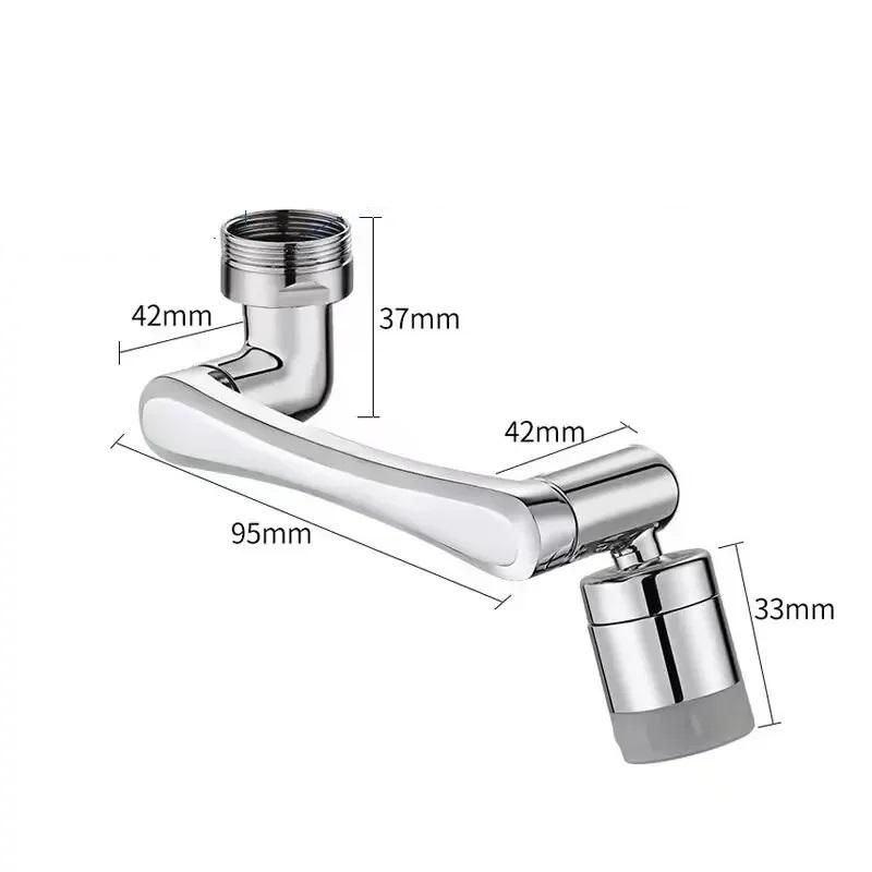 1080 Universal Rotation Faucet Extender Sprayer Head Kitchen Robot Arm Extension Faucets Mixer Aerator Bubbler Water Tap Nozzle