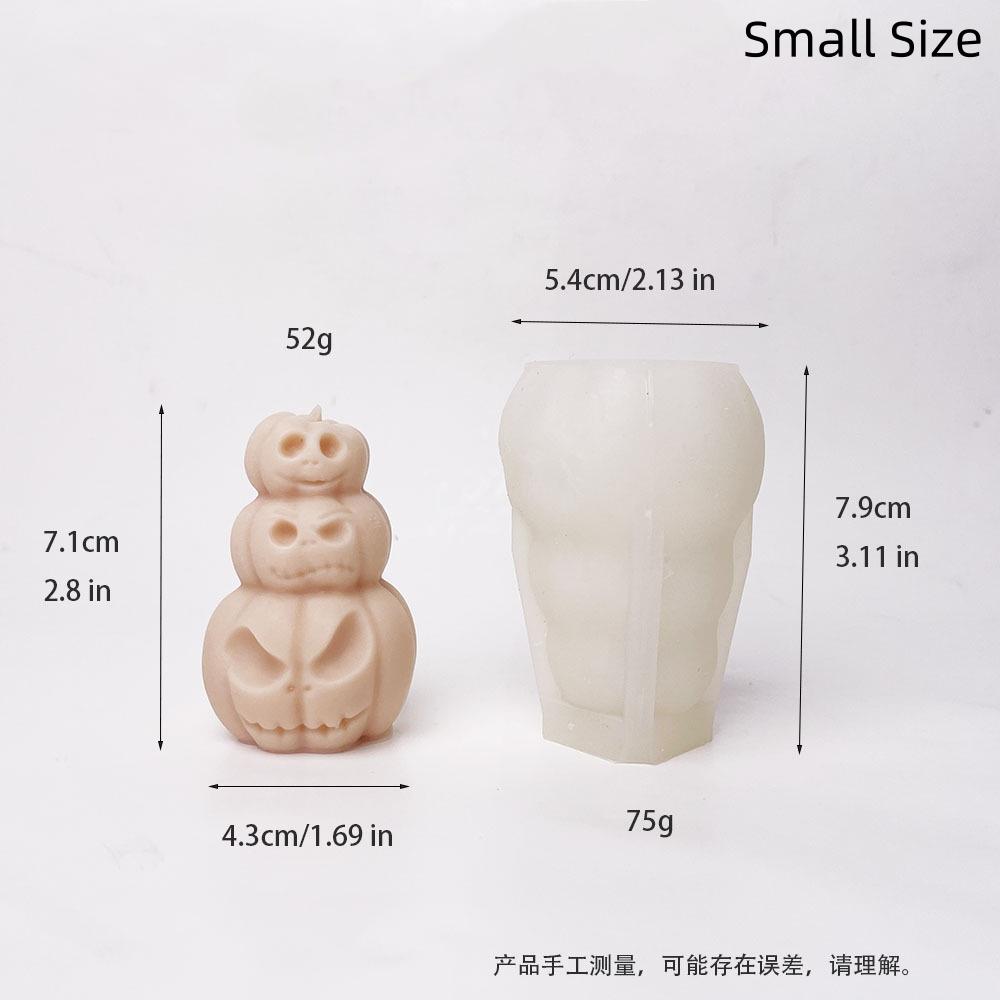 

Halloween Stacking Music Pumpkin Candle Silicone Molds DIY Aromatherapy Soap Dropping Pendant Chocolate Cake Baking Mold
