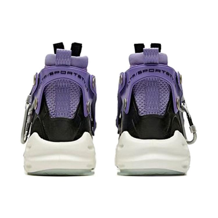 New Anta Bastard Cushioned Wear Resistant Slip Resistant High Top Sports Casual Shoes Purple 11948086S-3