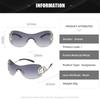 Y2k Rimless Sunglasses Women Stylish Gradient Lens Outdoor Shades Trendy Luxury Brand Design Metal Frame Eyewear Goggle