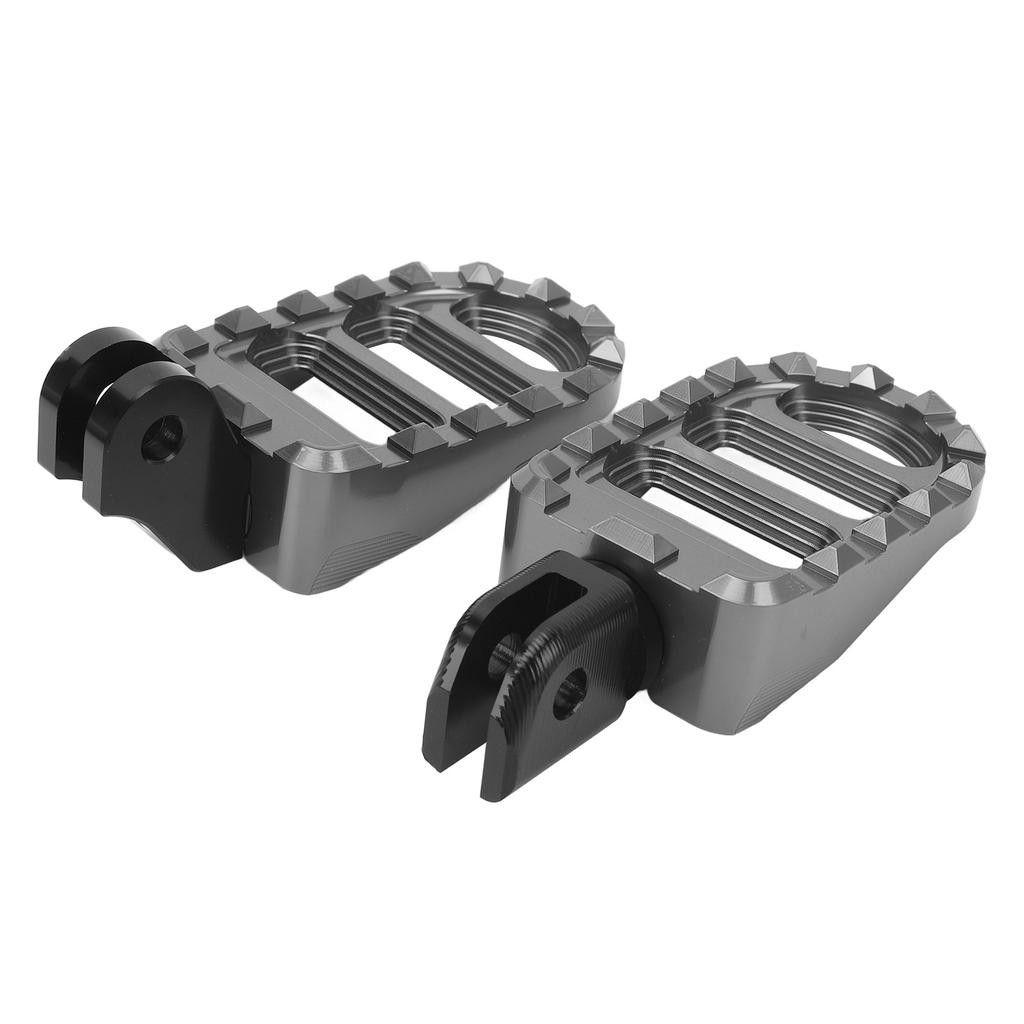 1 Pair of Front Foot Pegs Aluminum Anti Slip Motorcycle Front Footrest Pedal Set for Motorbike