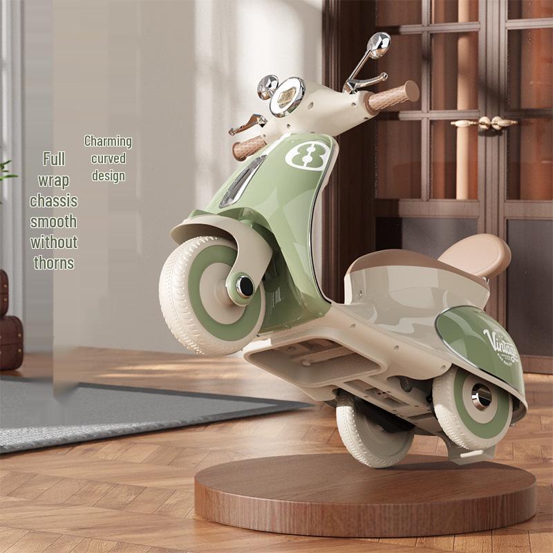 Children's Cross-Border Electric Tricycle with Remote Control - Dual-Drive, Rechargeable, Ideal Gift for Boys and Girls