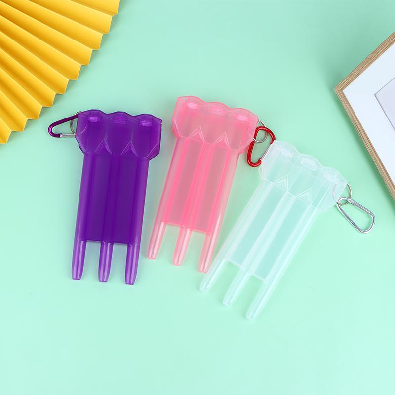 1Pc Dart Box Portable Universal Transparent Darts Abs Dart Box Key Lock Buckle