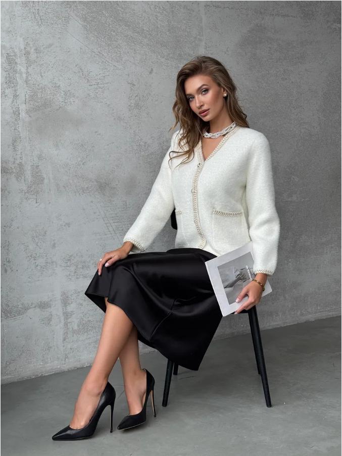 Women's Autumn V-Neck Loose Knit Cardigan