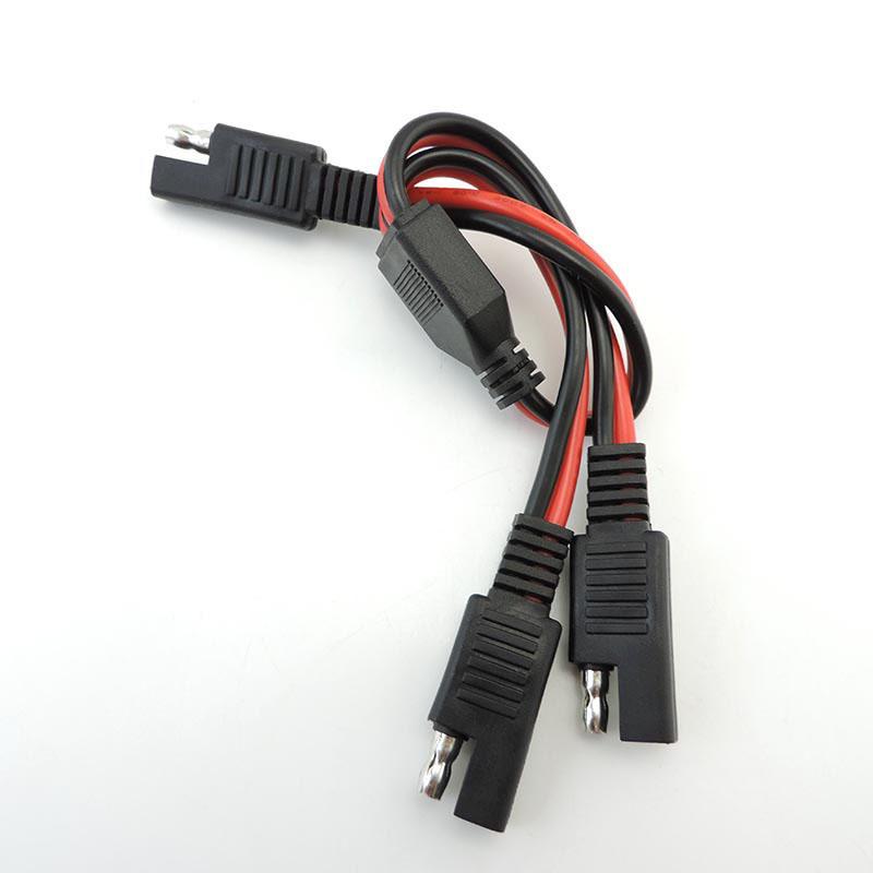 14AWG 20A 1 SAE la 2 SAE Cablu de alimentare Extensie Sistem de panouri solare Conector baterie auto Splitter Mușcă de deconectare rapidă