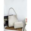New knot leather woven shopping bag mother and child bag tote bag commuter large capacity underarm shoulder bag women