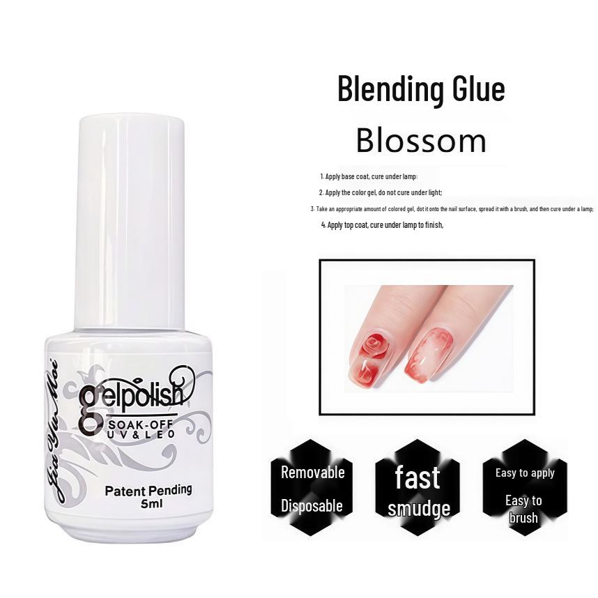 Nail Art Gel Set: Removable Base, Strengthening Gel, Matte Top Coat, No-Wipe Adhesive Gel Polish