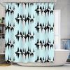 Coastal Wave Shower Curtain Beach Ocean Blue Bathroom Decor Modern Art Fabric Liner Set Waterproof Home Textile