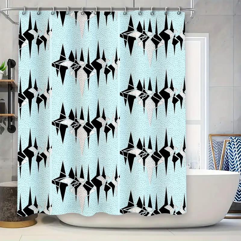 

Coastal Wave Shower Curtain Beach Ocean Blue Bathroom Decor Modern Art Fabric Liner Set Waterproof Home Textile W60H190(CM)-1 Pcs