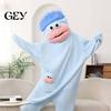 Soft Kids Sleepwear Funny Wearable Big Mouth Onesie Pajamas for Kids, Adults, Dress Up Fleece Cozy Home Loungewear, Hooded Plush One-Piece Jumpsuit