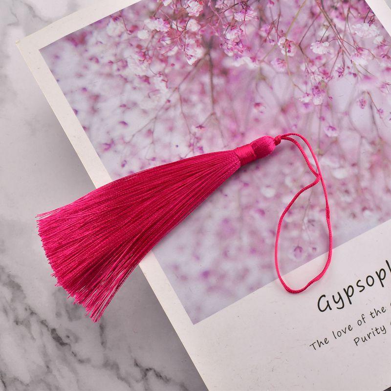 10CM Ice Silk Tassel Tassels Ancient Style Sachet Fan Pendant Bookmark Pendant Ear Diy Handmade Material Fringe Trim