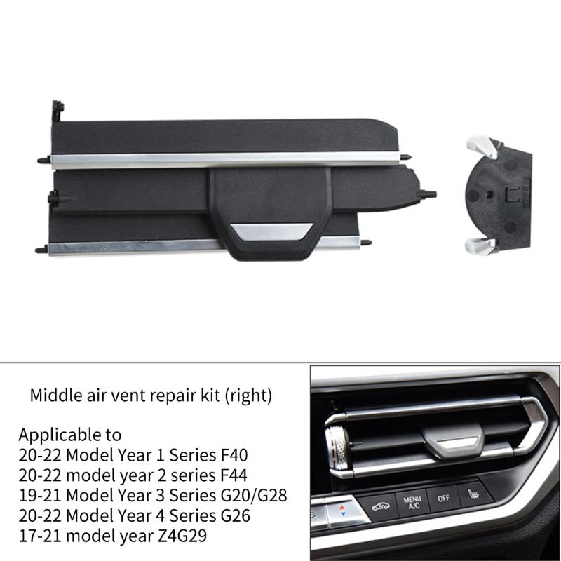 Car Front Left Right Middle A/C Vent Grilles Air Conditioner Slider Clip Repair Kit For G05 G06 G07