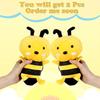 Bee Plush Stuffed Animal Toys Soft Bumblebee Plush Toys Cute Honey Bee Pillow Girl Kids Playmate Birthday Gifts Girls Boy