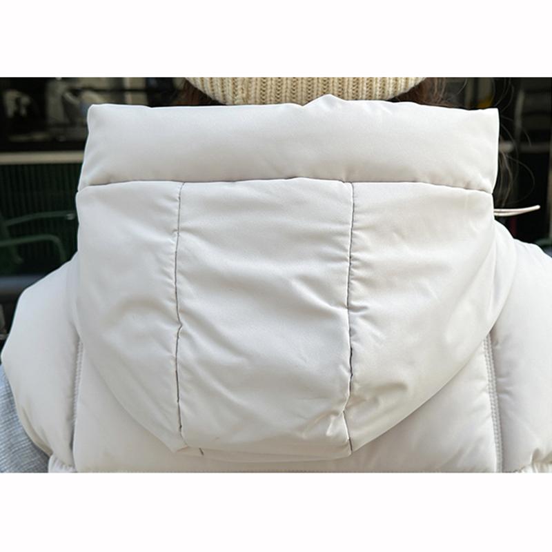 Winter Down Vest Hooded Casual Jacket Women