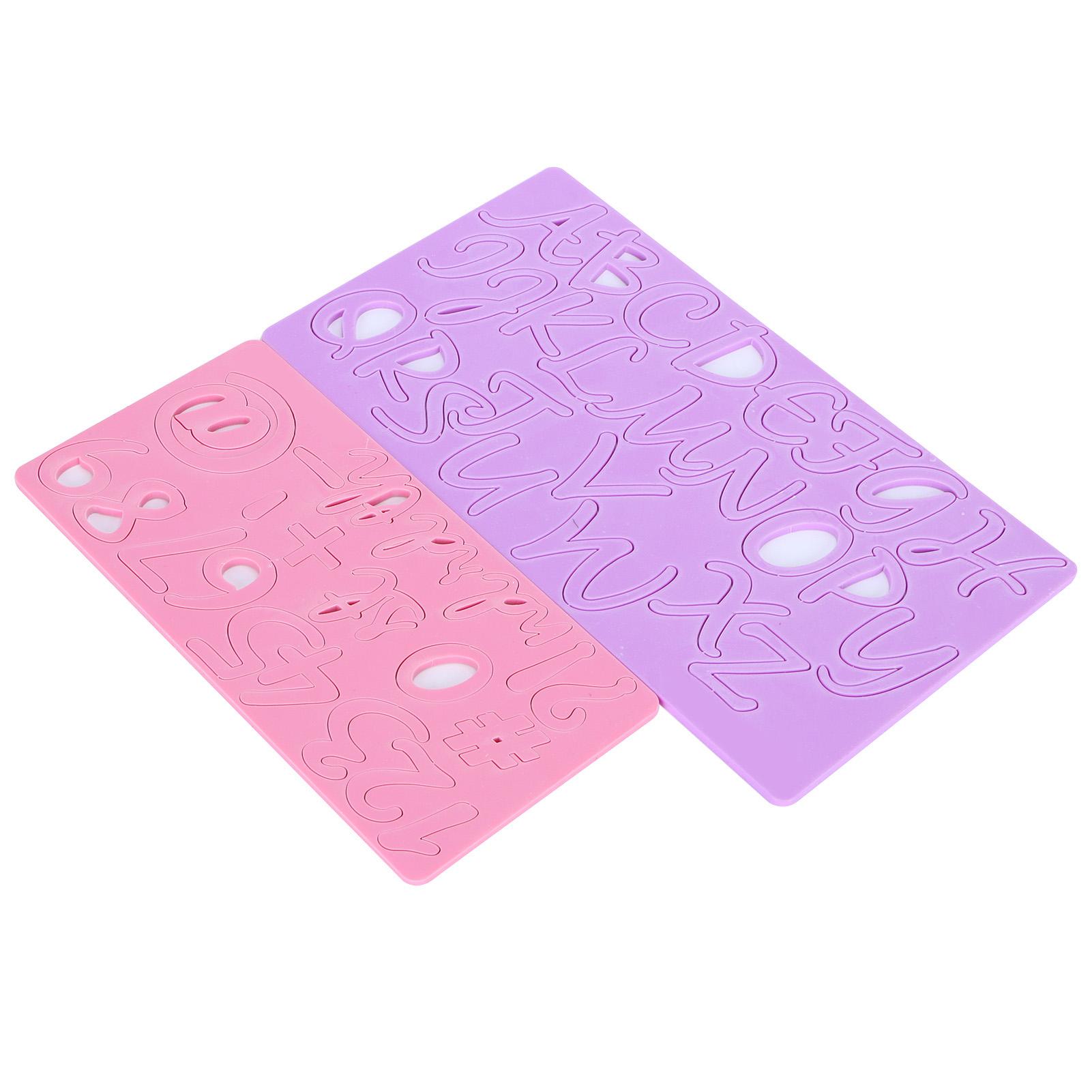 

Cake Embossing Mold Alphabet Number Fondant Cake Embosser Decoration Baking Tool